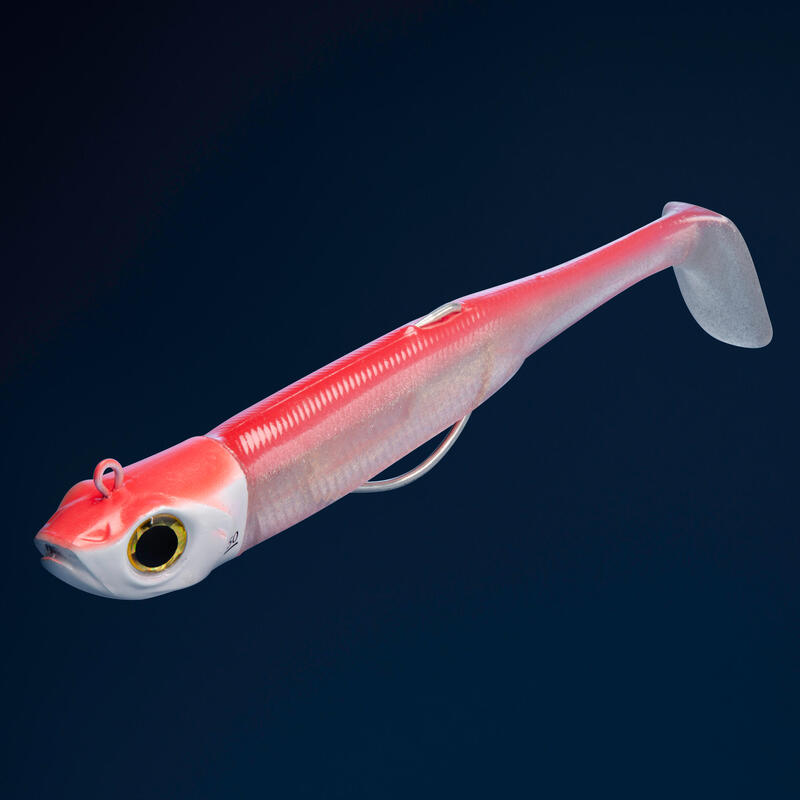 Zestaw przynęt shad anchois Caperlan Ancho 120 50 g pomarańczowy/różowy fluo