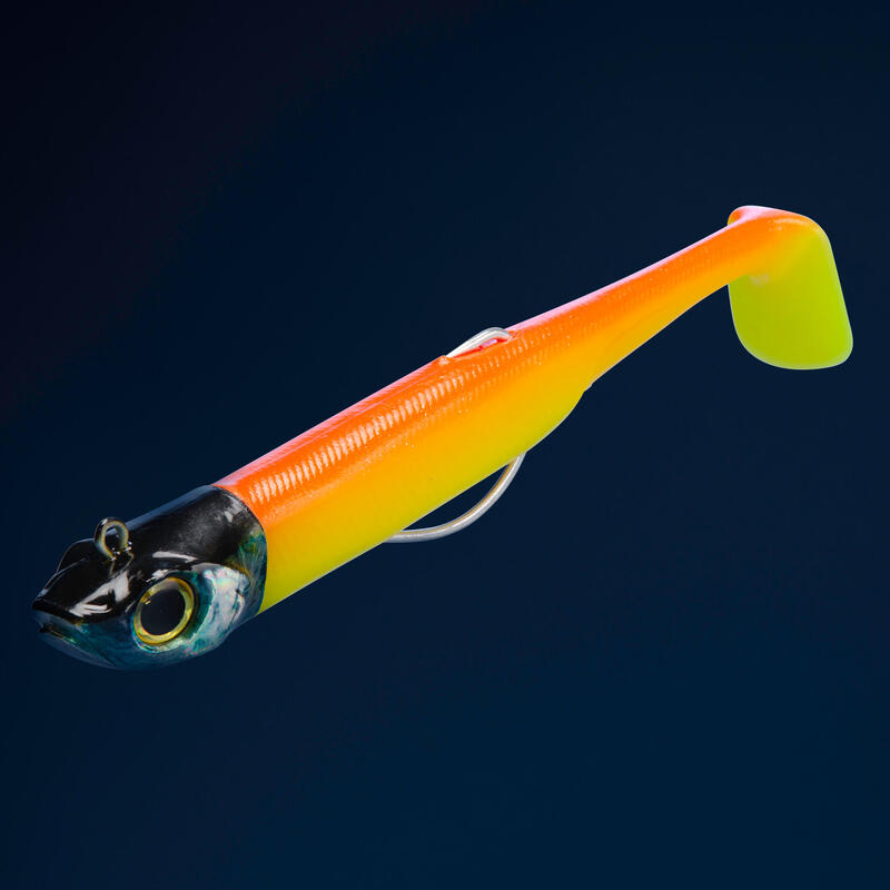 Set năluci shad texan sardea 120 50 g roz fluo/ portocaliu pescuit marin 