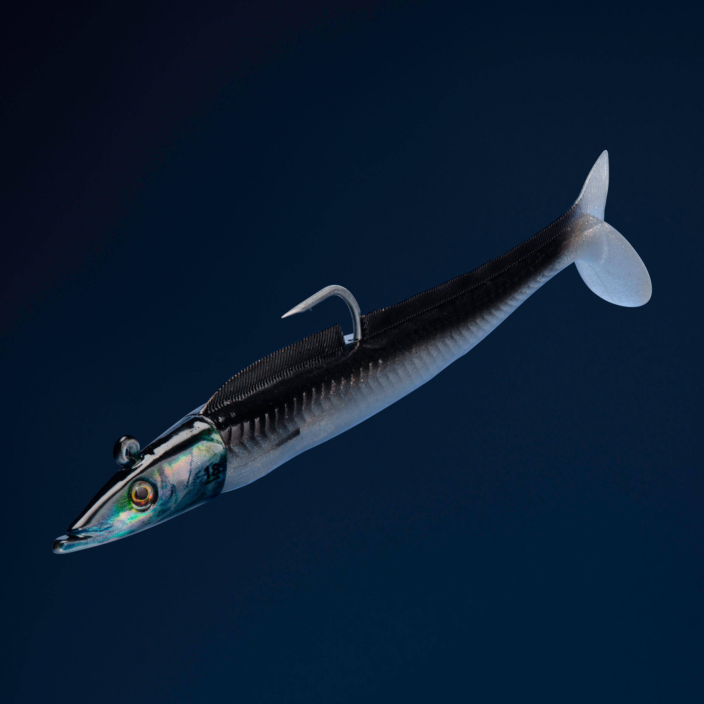 Fishing Soft Lure Sand Eel 150 18g - Black Back / White Back -  2