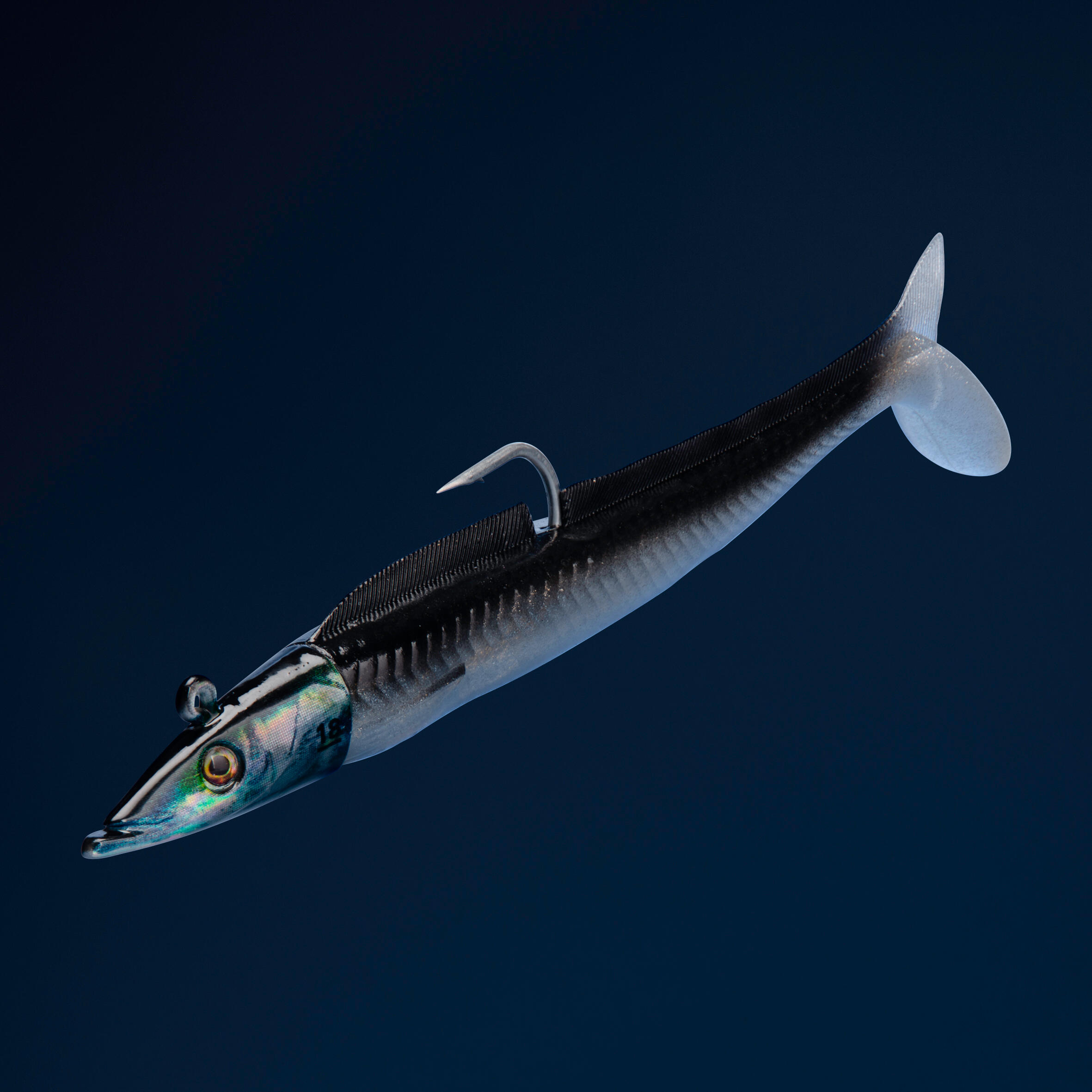 Amostras Flexíveis Pesca Shad Galeota EELO 150 18 g Dorso Preto/Branco (Conjunto) 2/12