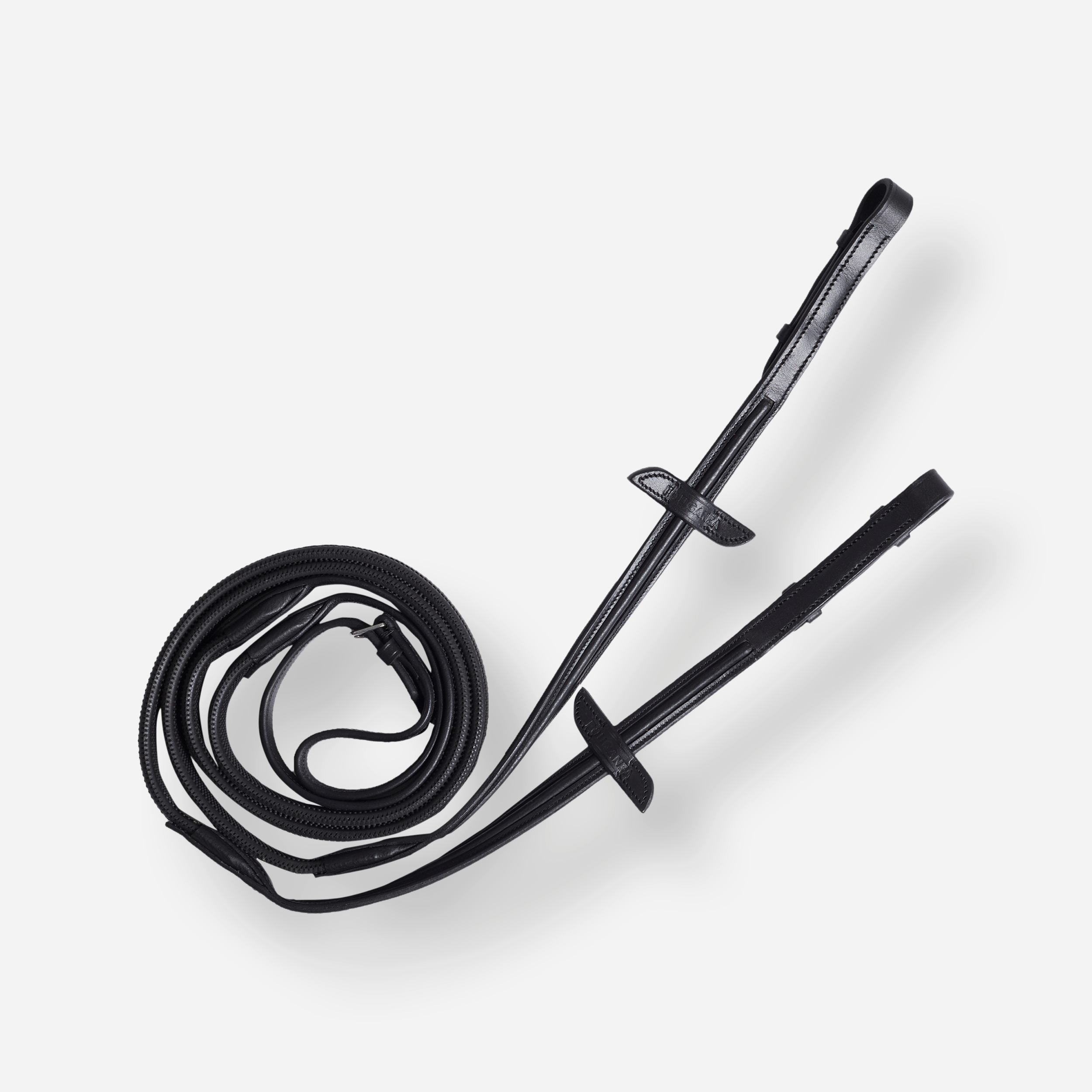 Rênes équitation cuir grip Cheval et Poney - 900 noires