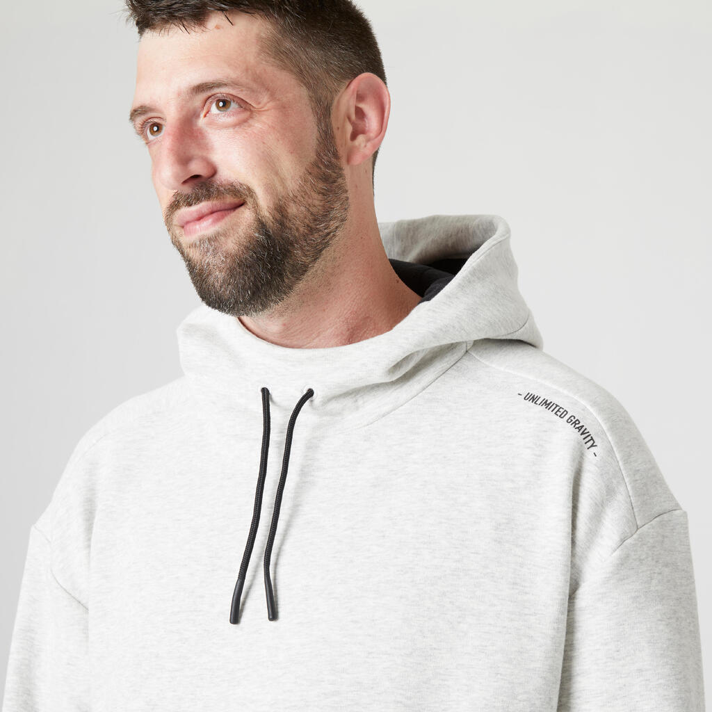 Men's Sports and Parkour Hoodie - Light Grey