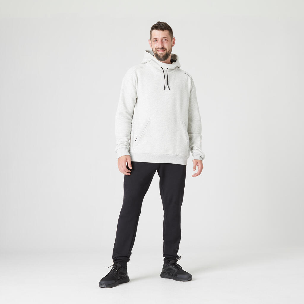 Men's Sports and Parkour Hoodie - Light Grey