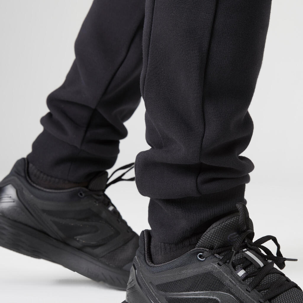 Men's Sports and Parkour Slim-Fit Jogging Bottoms - Black