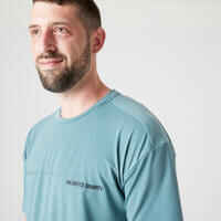 Men's Parkour T-Shirt. Breathable, Loose, Durable. Green/Print