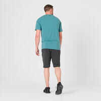 Men's Parkour T-Shirt. Breathable, Loose, Durable. Green/Print