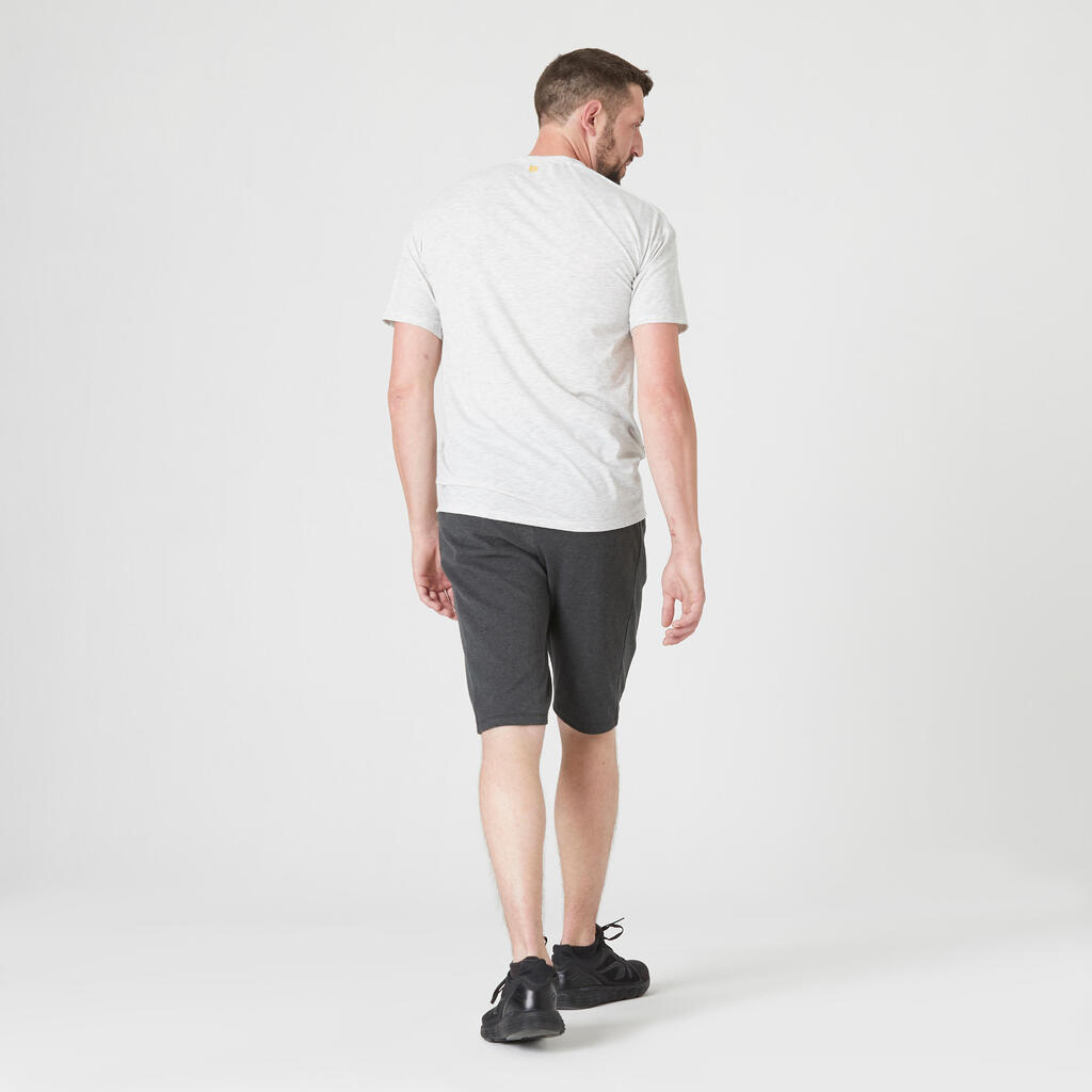 Shorts Herren - 500 dunkelgrau meliert