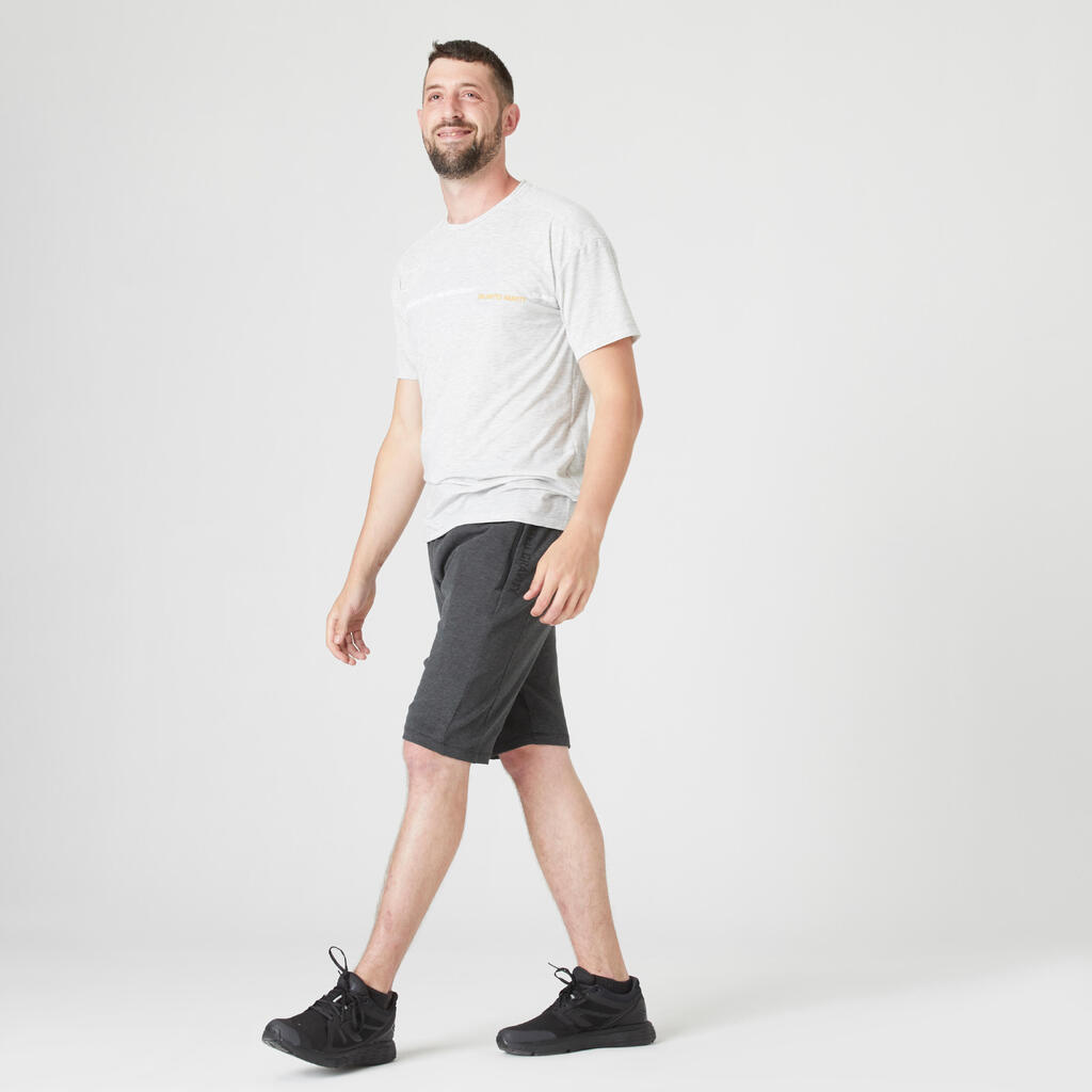 Shorts Herren - 500 dunkelgrau meliert