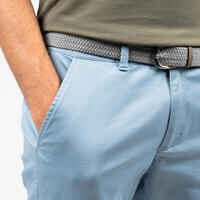 Men's golf cotton chino shorts - MW500 denim blue