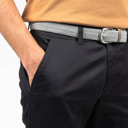 Men's golf cotton chino shorts - MW500 Black