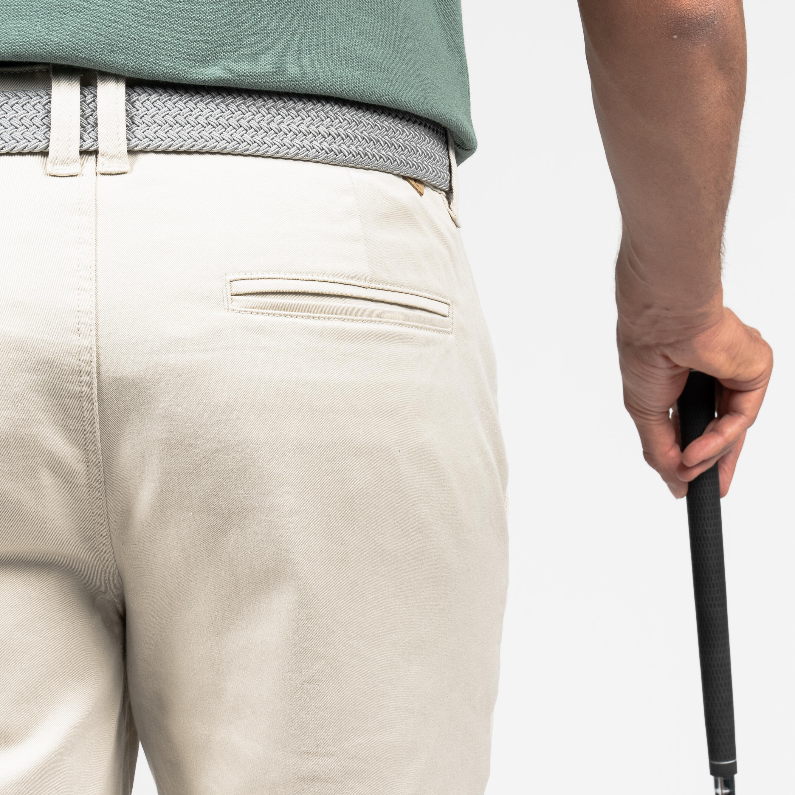 Men's Golf Chino Shorts - MW500 Beige 5/6