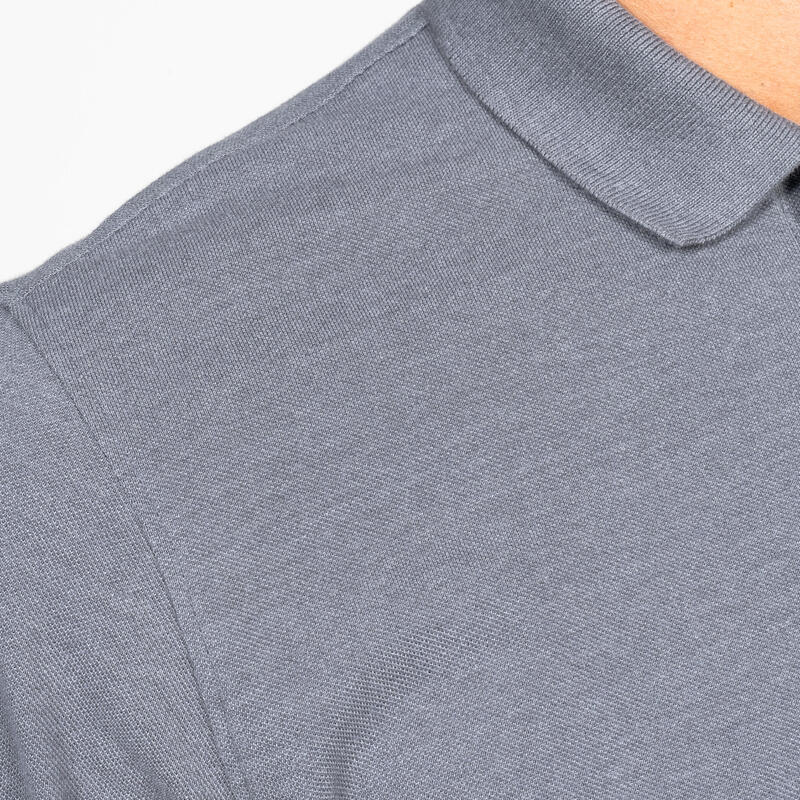 男款高爾夫短袖 Polo 衫 MW500－深灰色