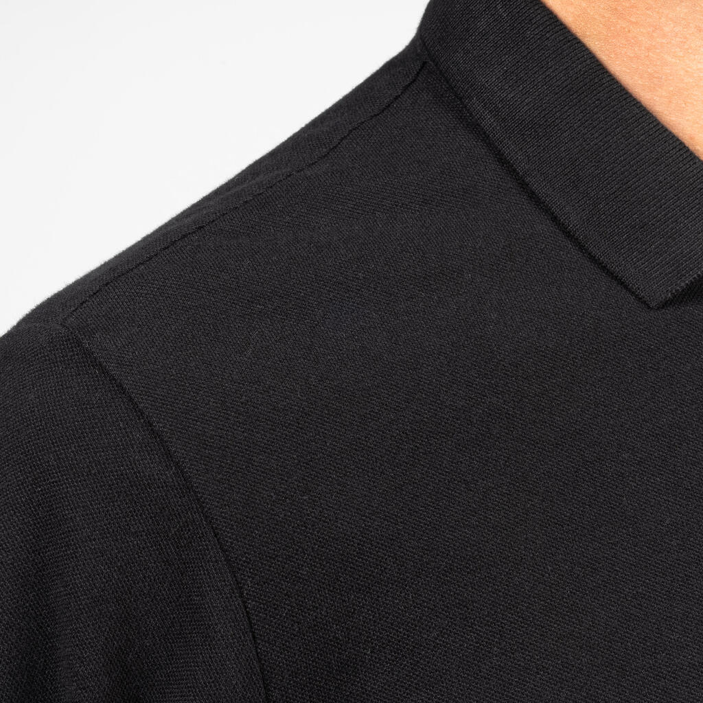 Men’s golf cotton short-sleeved polo shirt - MW500 Light grey