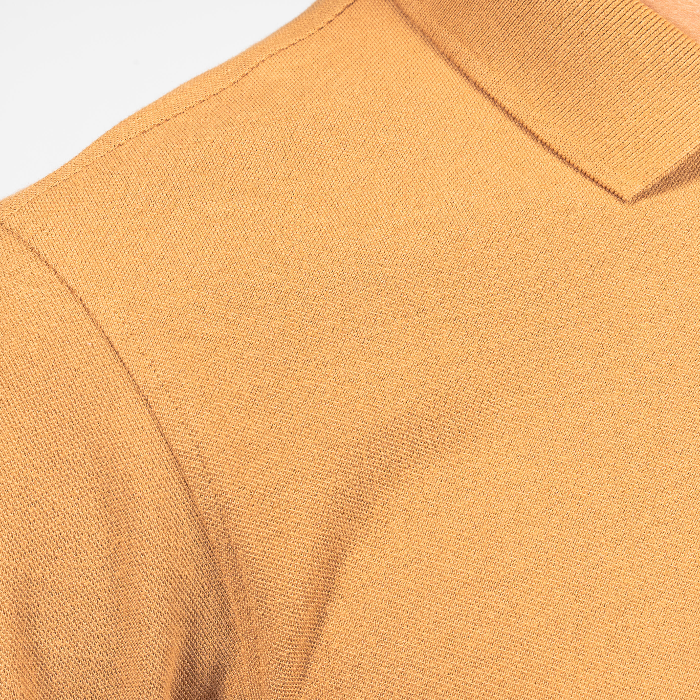 Men's short-sleeved golf polo shirt - MW500 hazelnut 4/4