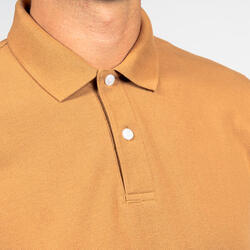 Polo de golf manches courtes Homme - MW500 noisette