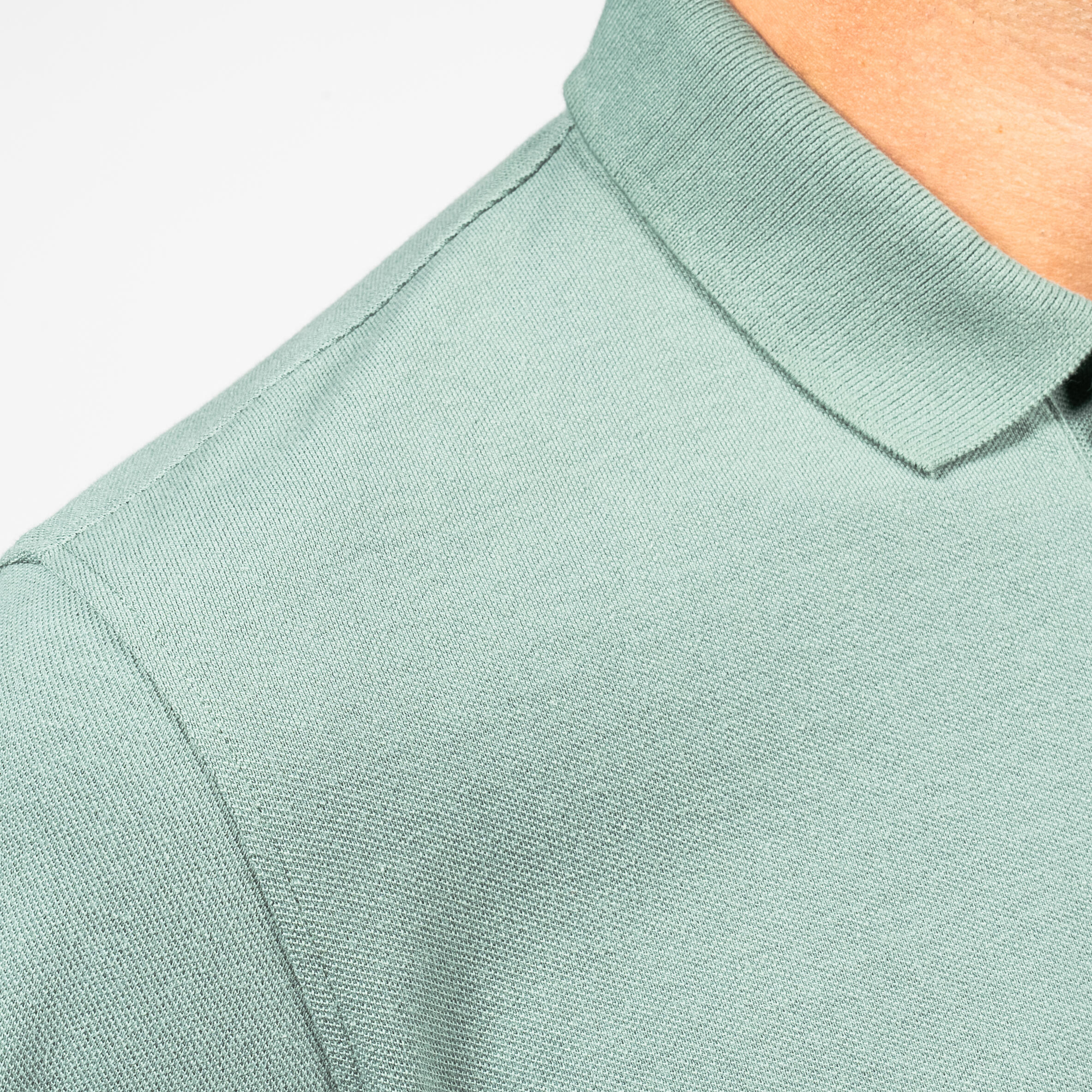 Men's short-sleeved golf polo shirt - MW500 green 5/5