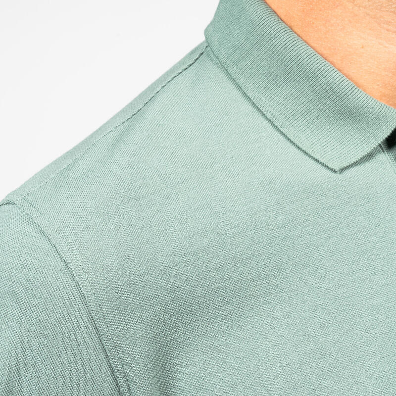 Men's golf cotton short-sleeved polo shirt - MW500 Green