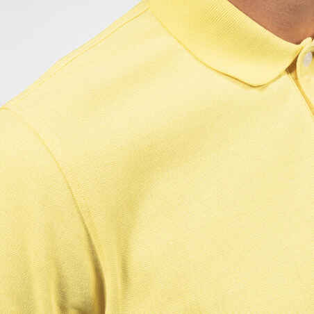 Vyriški trumparankoviai golfo polo marškinėliai „MW500“, geltoni