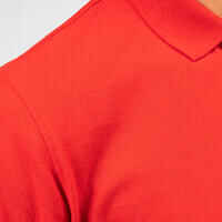 Men’s golf cotton short-sleeved polo shirt - MW500 Red
