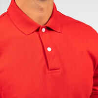 Men's short-sleeved golf polo shirt - MW500 red