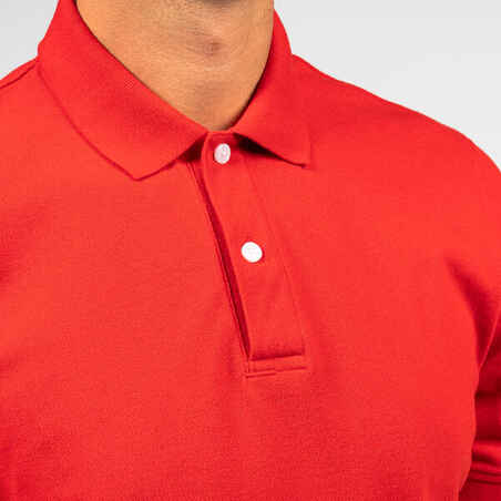 Vyriški trumparankoviai golfo polo marškinėliai „MW500“, raudoni