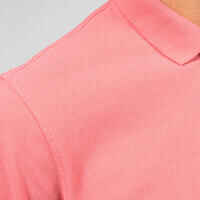 Men's golf cotton short-sleeved polo shirt - MW500 Pink