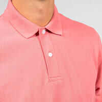 Men's golf cotton short-sleeved polo shirt - MW500 Pink