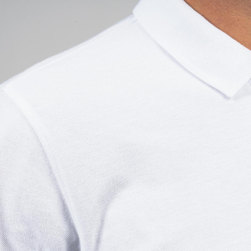 男款高爾夫短袖 Polo 衫 MW500－白色