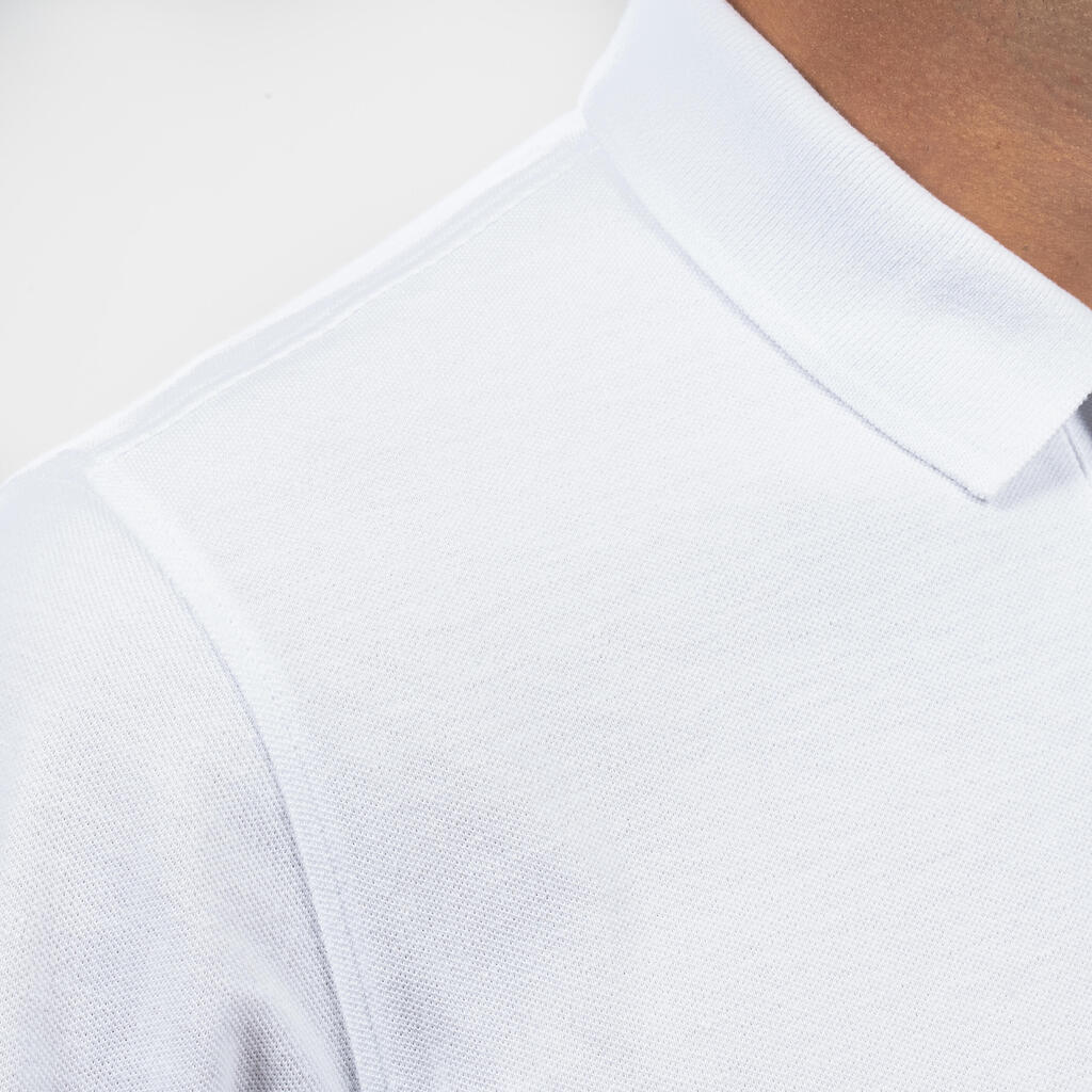 Golf cotton short sleeve polo shirt beige