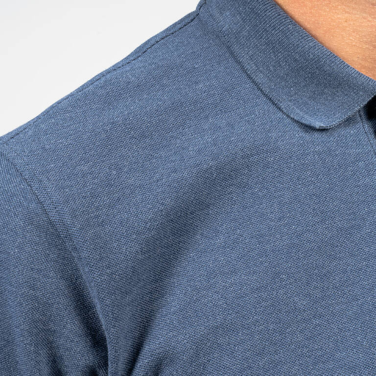 Men's short-sleeved golf polo shirt - MW500 slate blue