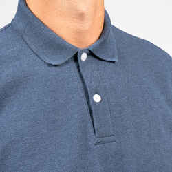 Ανδρικό κοντομάνικο μπλουζάκι πόλο για γκολφ MW500 - Μπλε-γκρι (μπλε του σχιστόλιθου)
