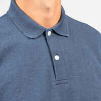 Men's short-sleeved golf polo shirt - MW500 slate blue