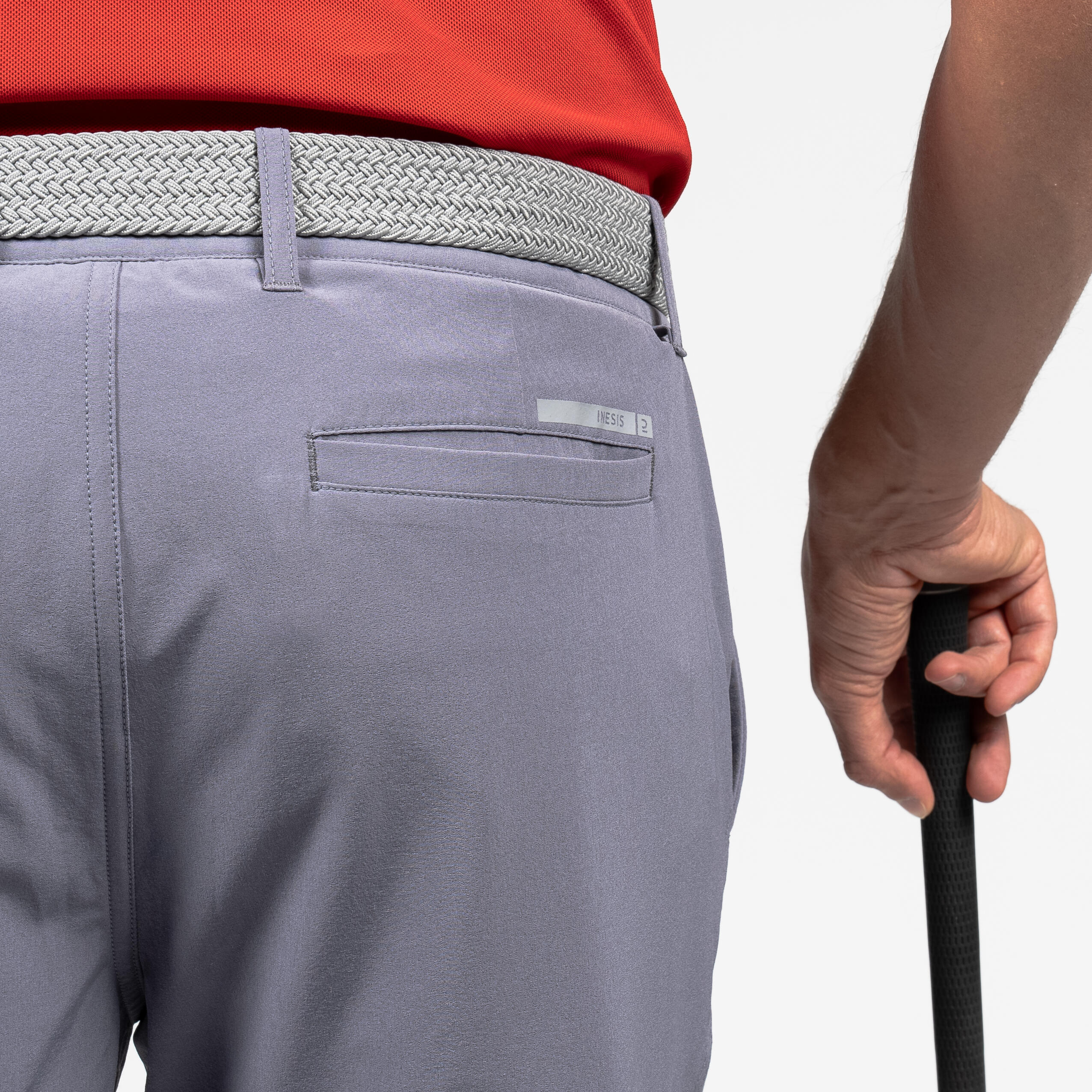 Men's golf trousers - WW 500 grey 4/4