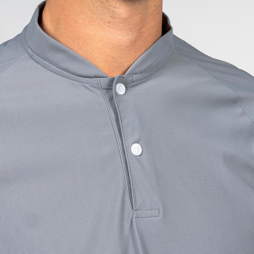 Siva moška polo majica s kratkimi rokavi za golf WW900