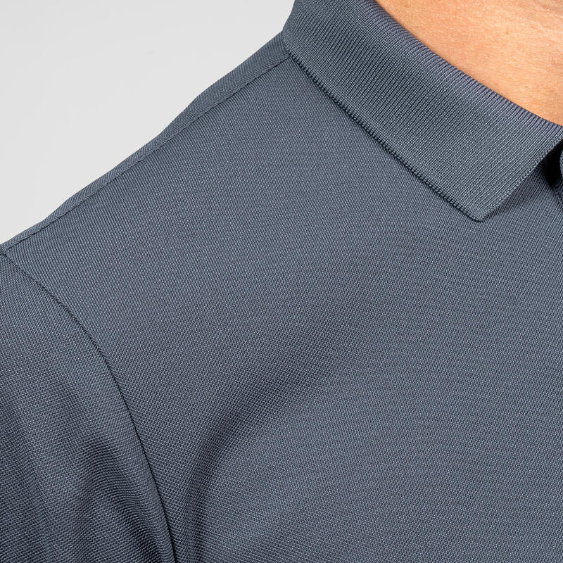 MEN'S GOLF SHORT-SLEEVED POLO SHIRT - WW500 DARK GREY