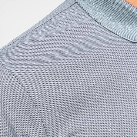 Men's golf short-sleeved polo shirt - WW500 grey