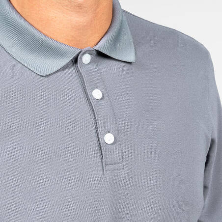 Men's golf short-sleeved polo shirt - WW500 grey