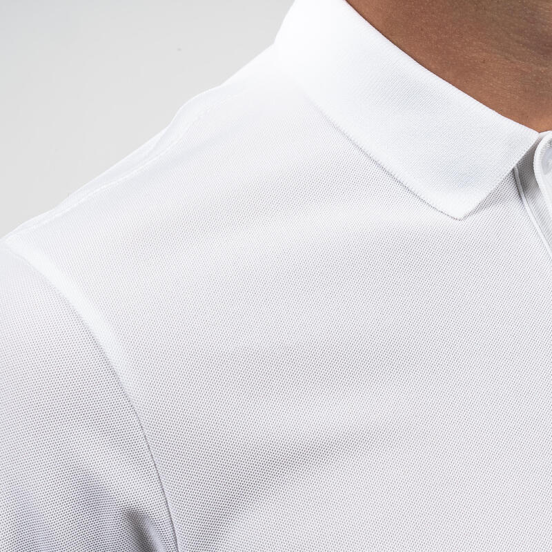 Polo de golf manches courtes homme WW500 blanc