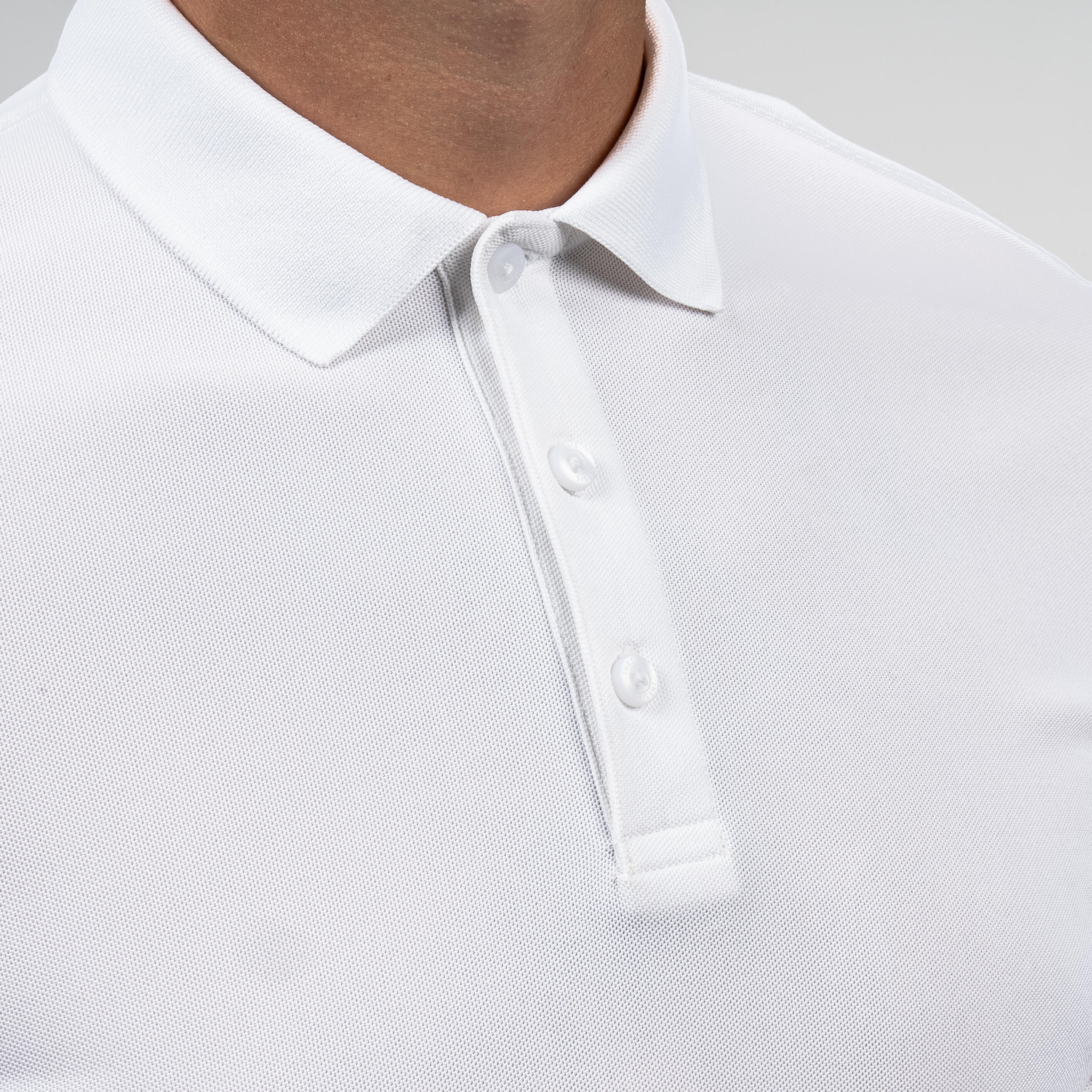 Men's golf short sleeve polo shirt - WW500 white 3/4