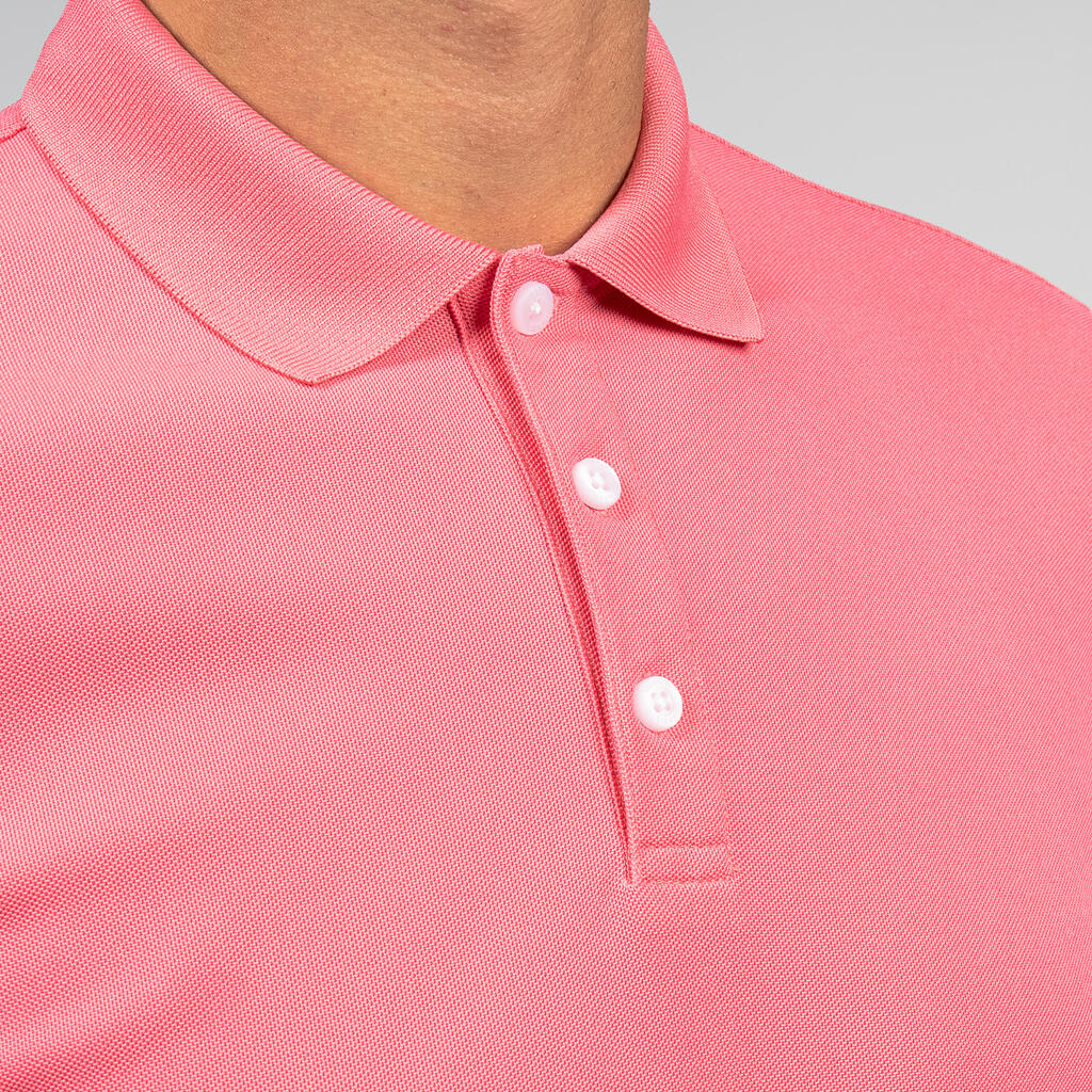 Herren Golf Poloshirt kurzarm - WW500 rosa