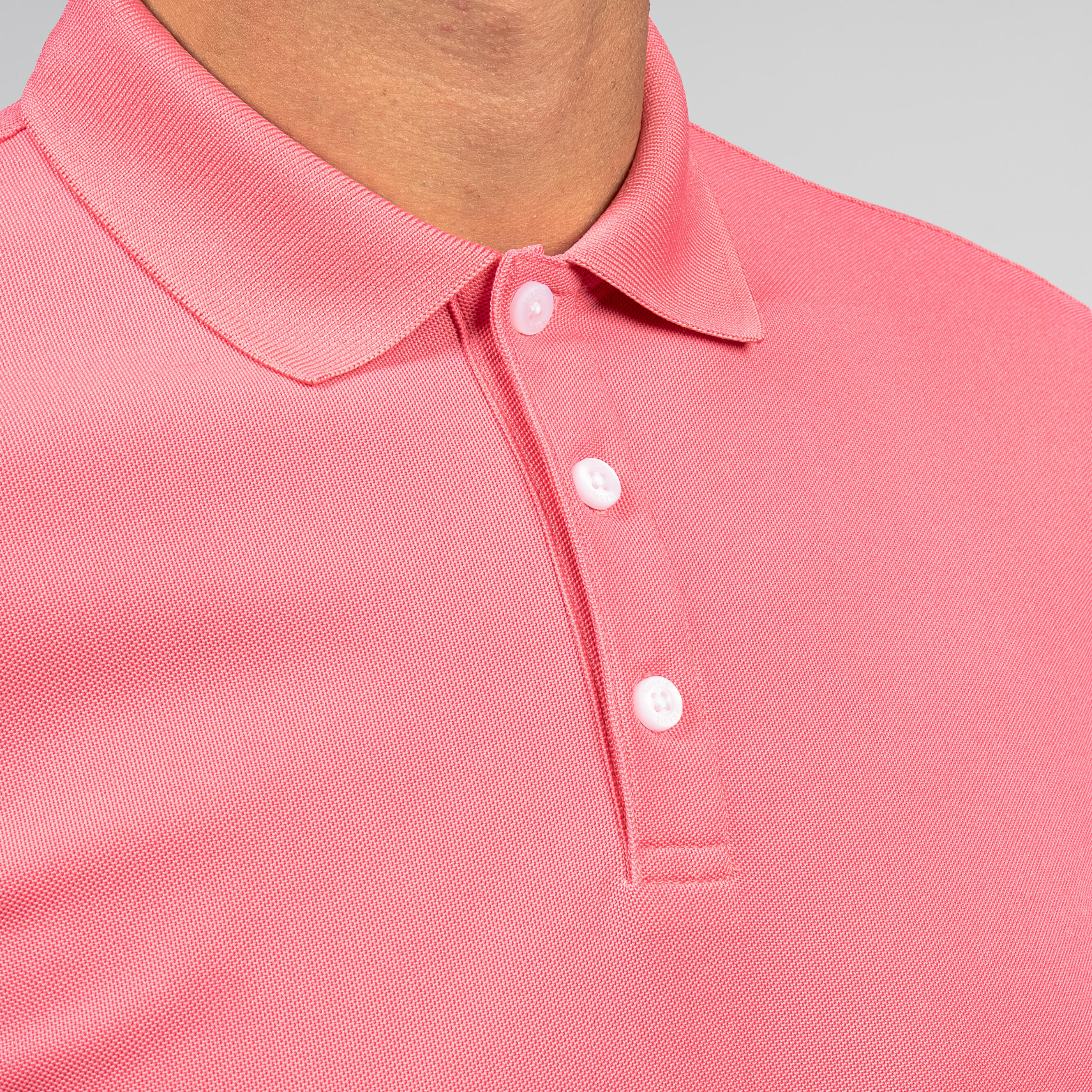 Men's golf short sleeve polo shirt - WW500 pink 4/6