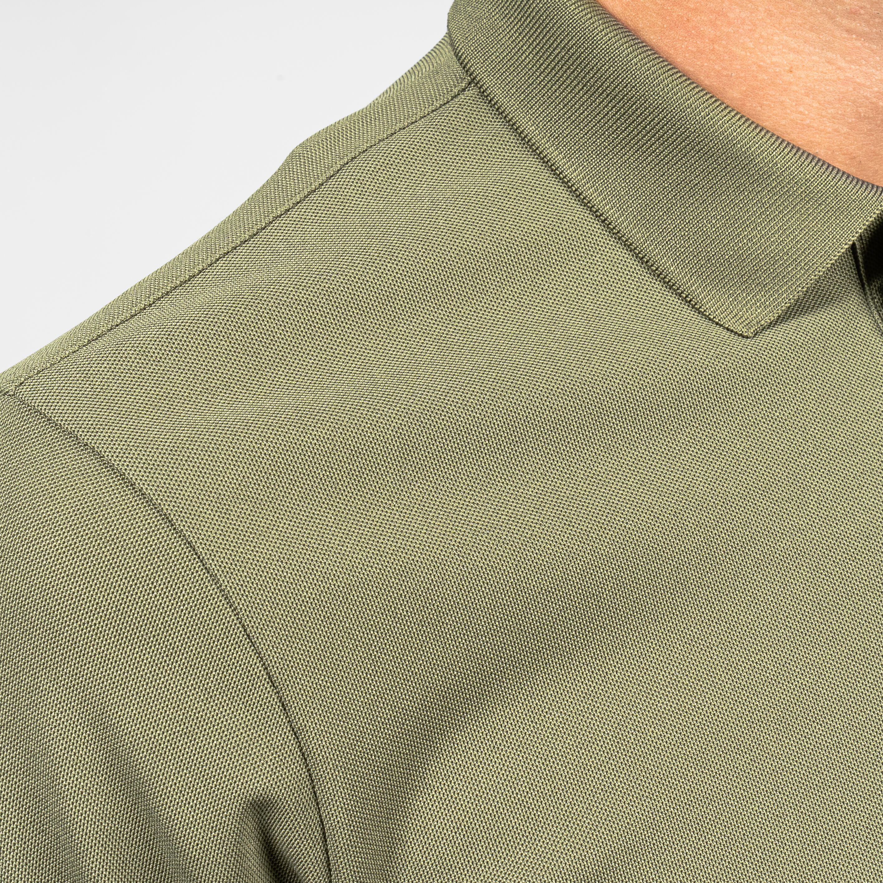 Men's golf short-sleeved polo shirt - WW500 khaki 5/6