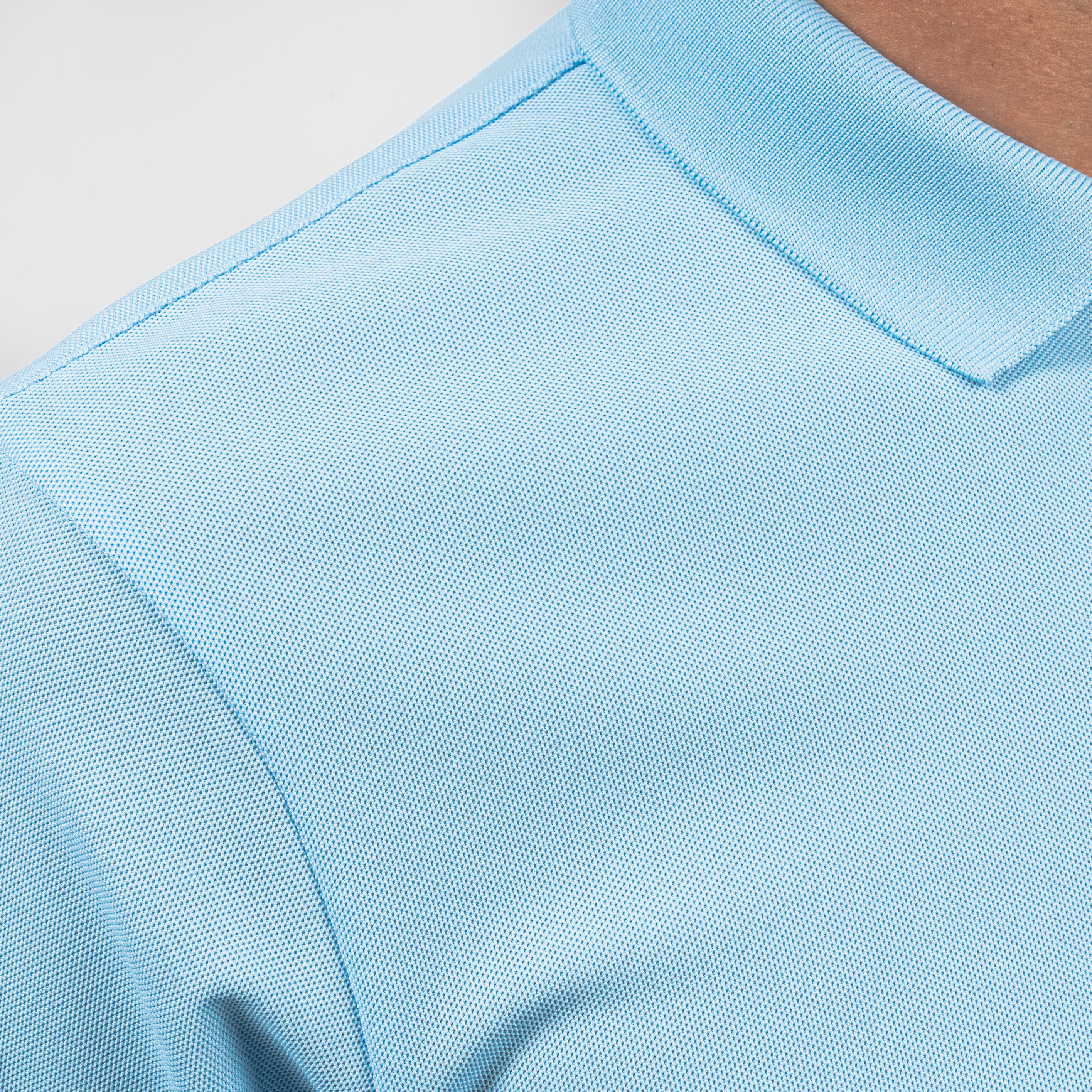 Men’s Golf Short-Sleeved Polo Shirt - WW 500 Sky Blue