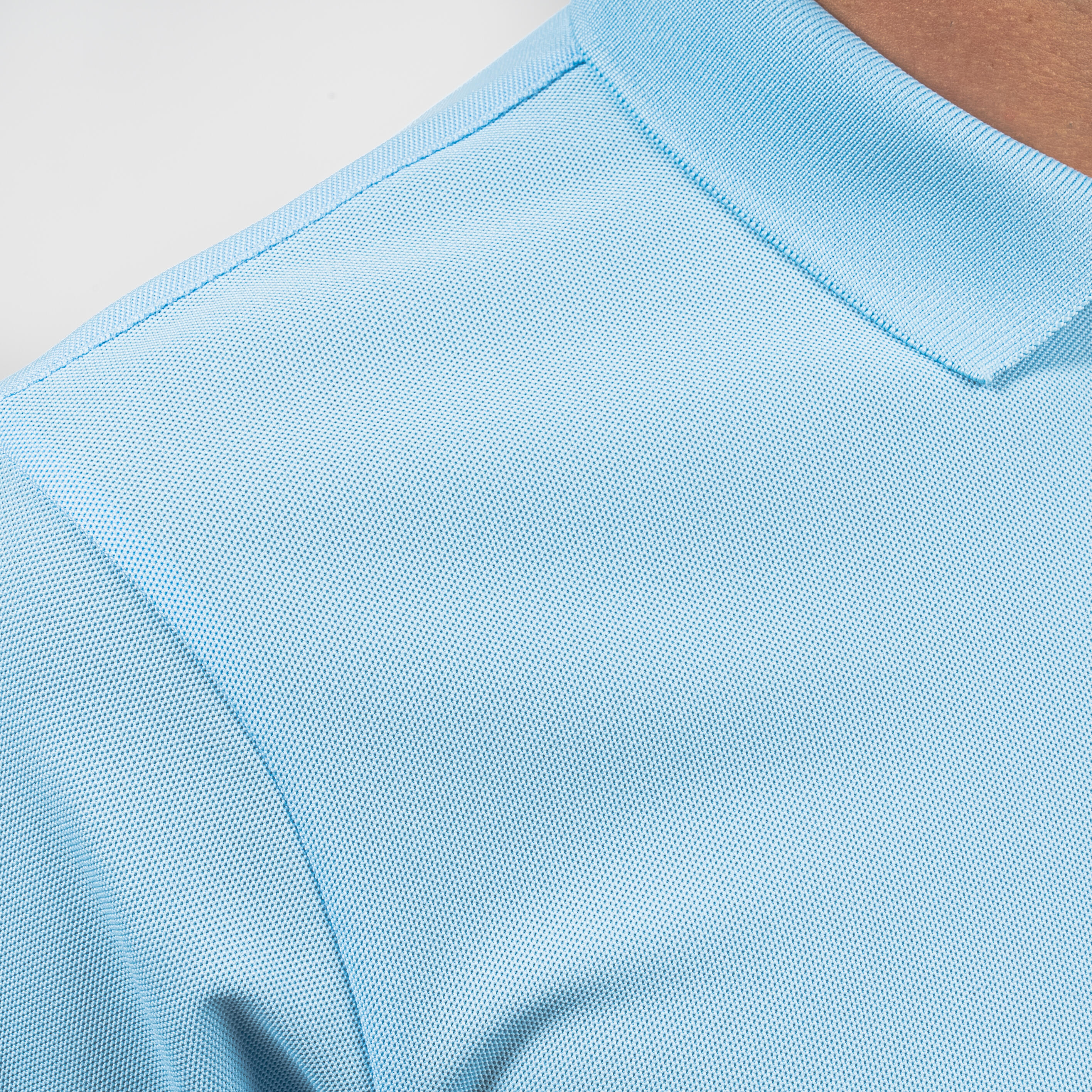 Men's golf short sleeve polo shirt - WW500 sky blue 4/4