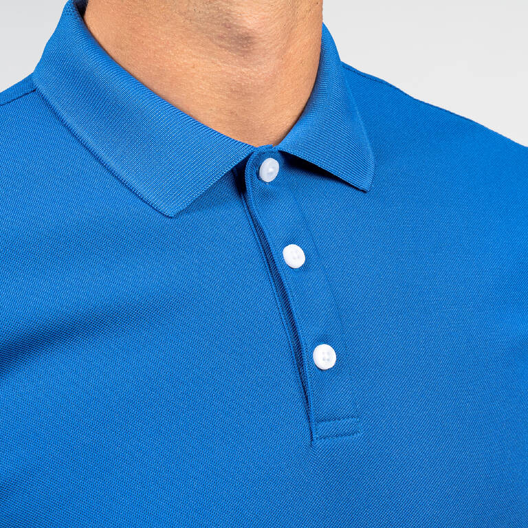 Men's golf short sleeve polo shirt - WW500 blue