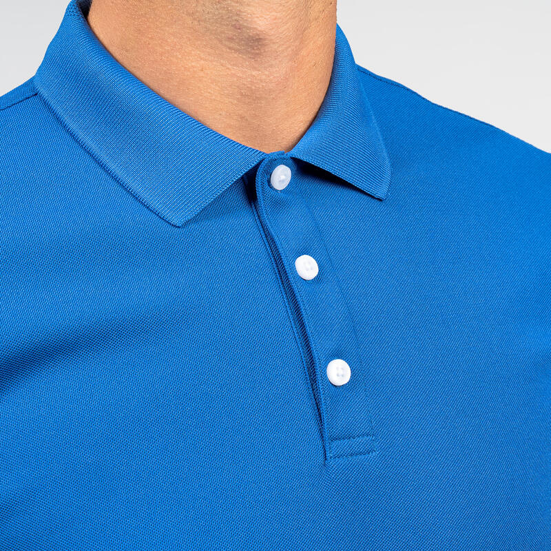 Polo de Golf WW500 Mangas Curtas Homem Azul