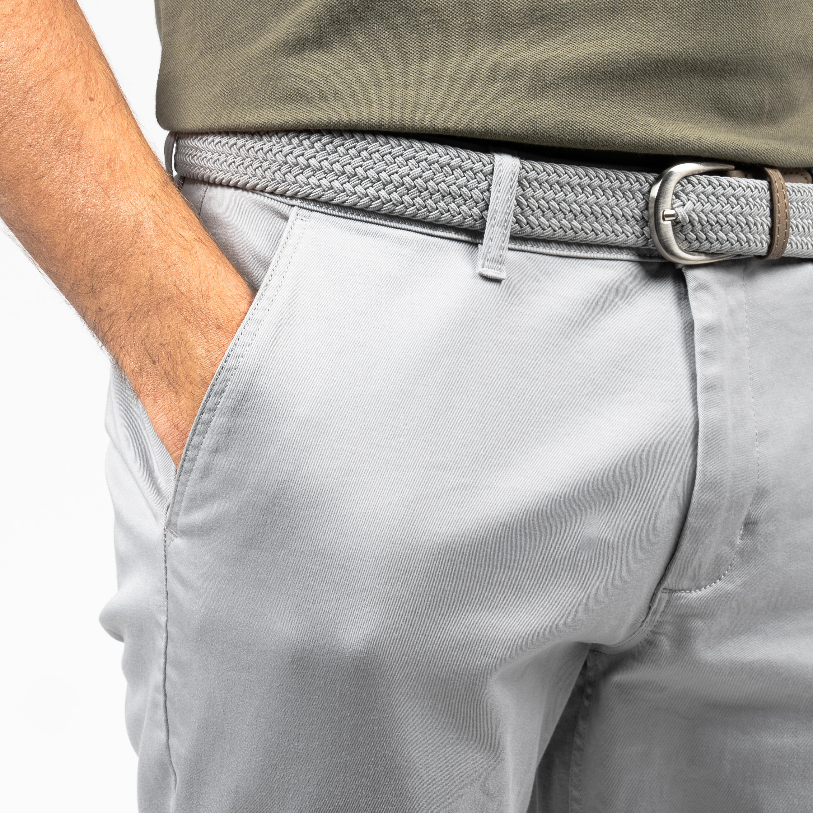 Men's golf trousers - MW500 grey 4/6