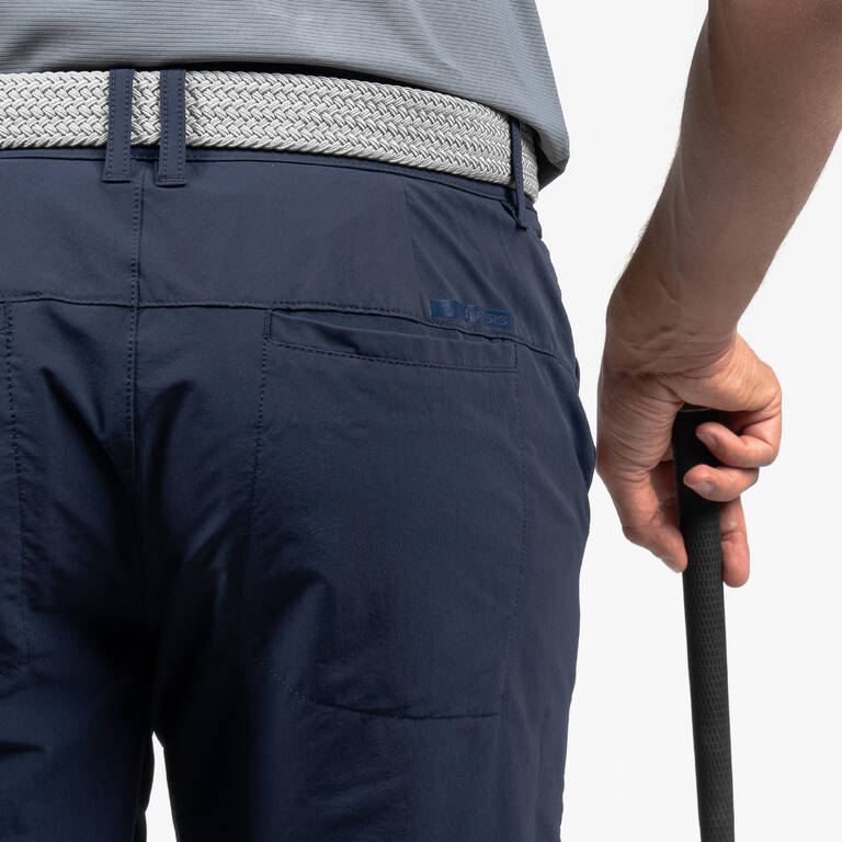Celana Pendek Golf Pria WW500 - Biru Dongker