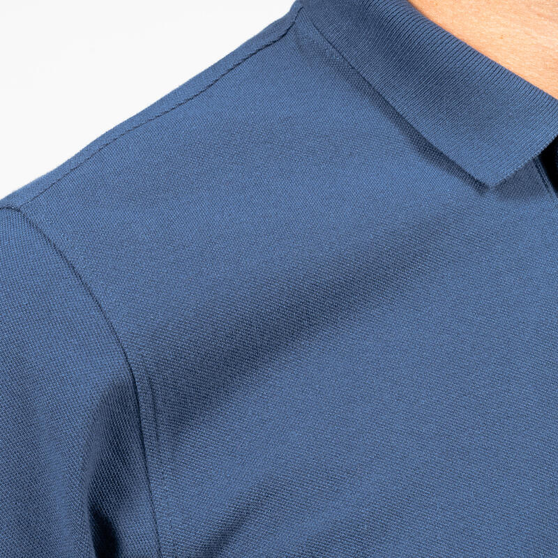 男款高爾夫短袖 Polo 衫 MW500－藍色