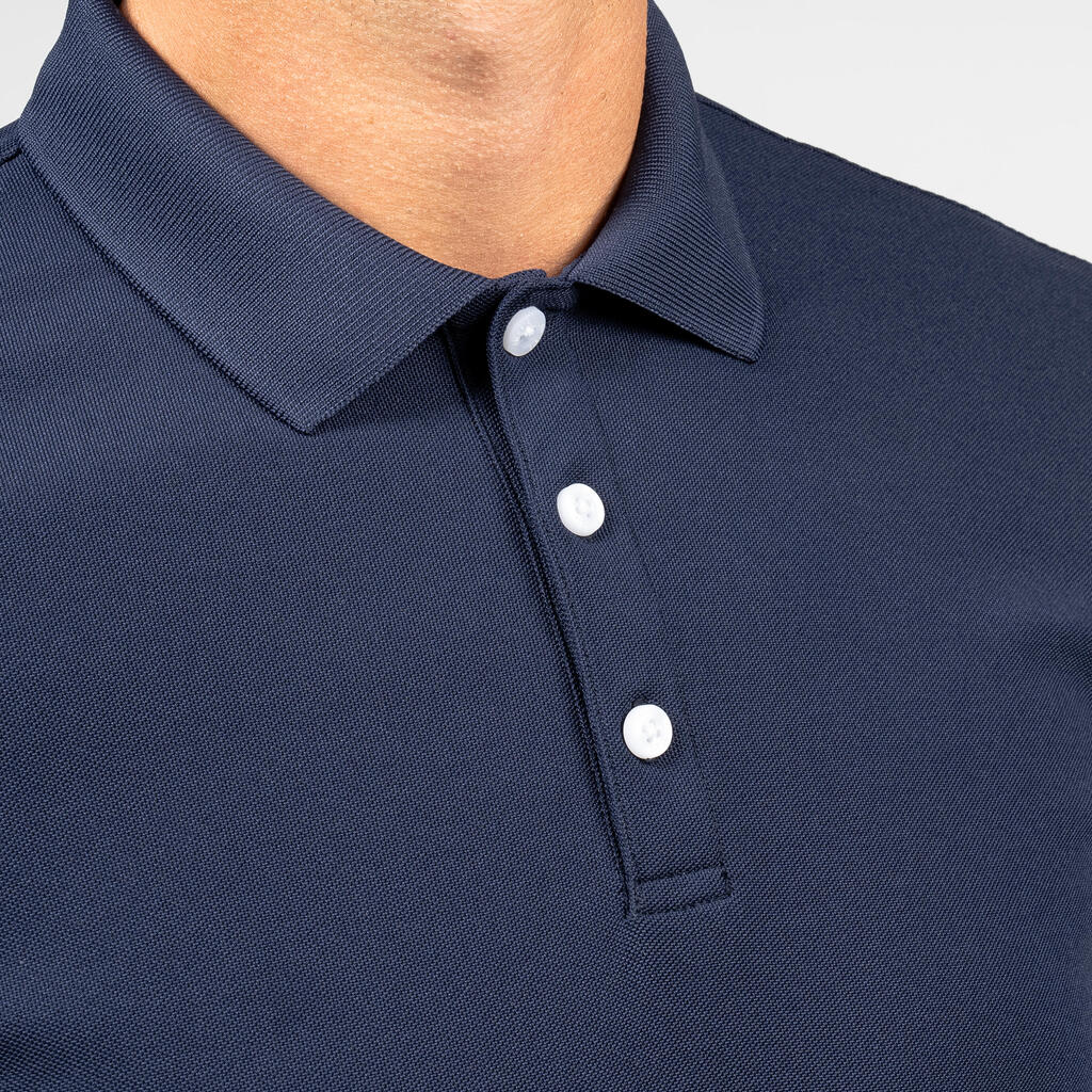 Vyriški trumparankoviai golfo polo marškinėliai „500“, fuksijų spalvos